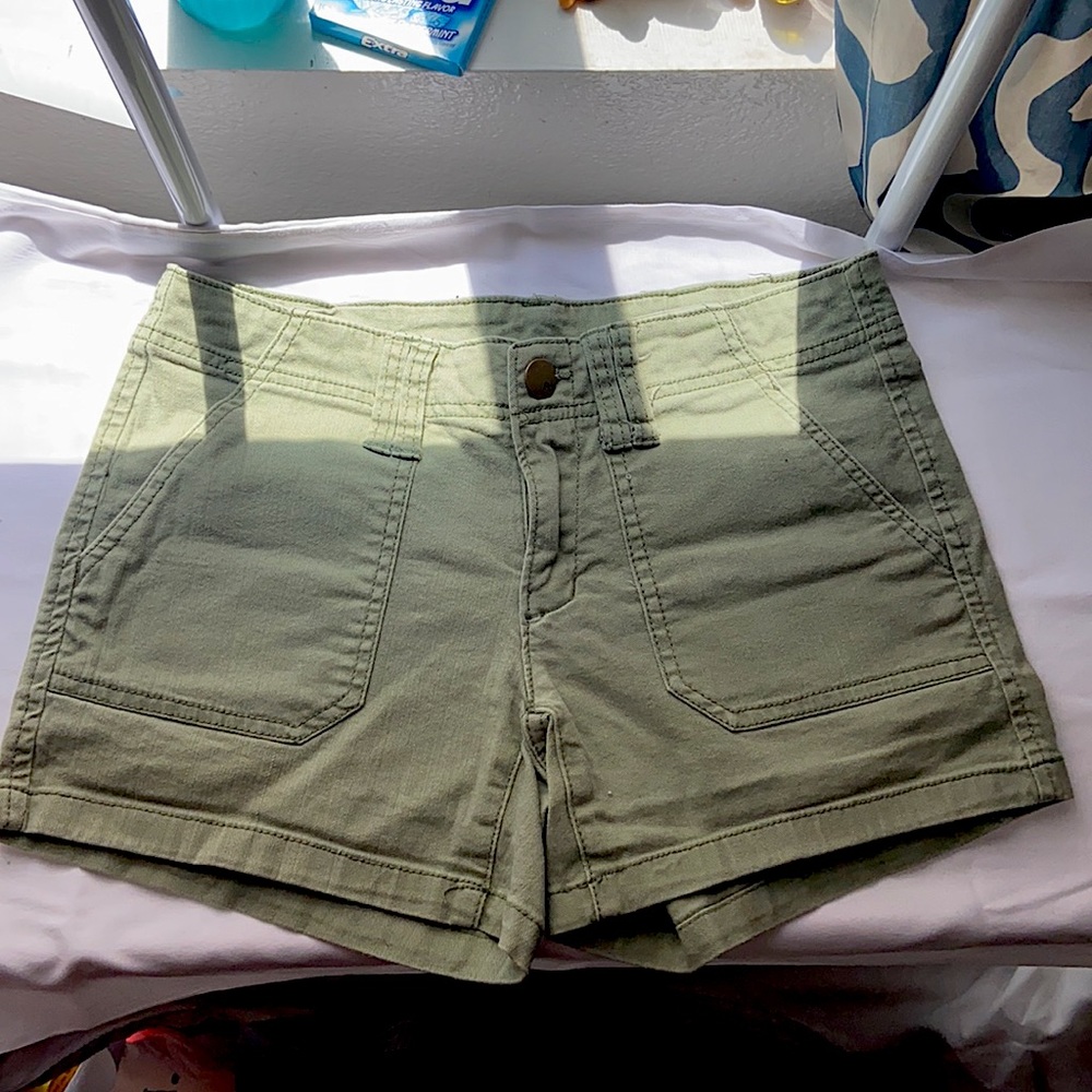 Army Green Jean Shorts